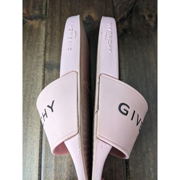 Givenchy Kids Girls Logo Pool Sandals Pink Black 32 EU 13 US USA - Picture 5 of 8